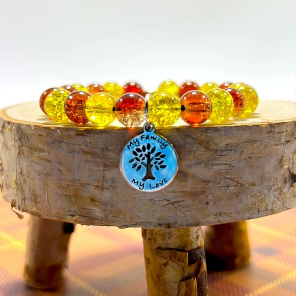 Handmade Tree Pendant Charm Bracelet! “My Family My Love!” - Picture 2 of 6